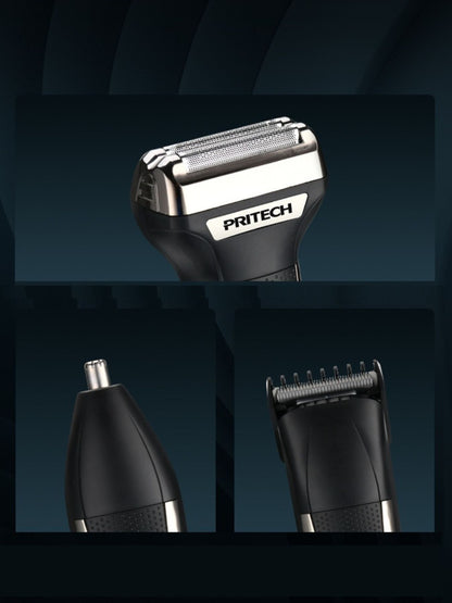 Black Trendsi 3-in-1 multifunctional electric shaver with adjustable head and ergonomic handle for versatile grooming.