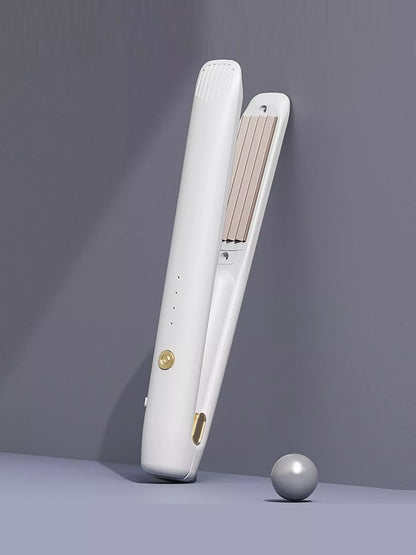 Black Trendsi adjustable temperature straightener with ergonomic design and heat control for styling versatility.