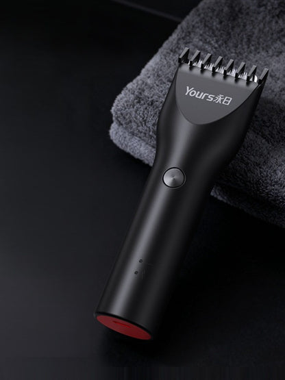 Black Trendsi cordless hair clipper with adjustable blades and ergonomic design for easy hair cutting.