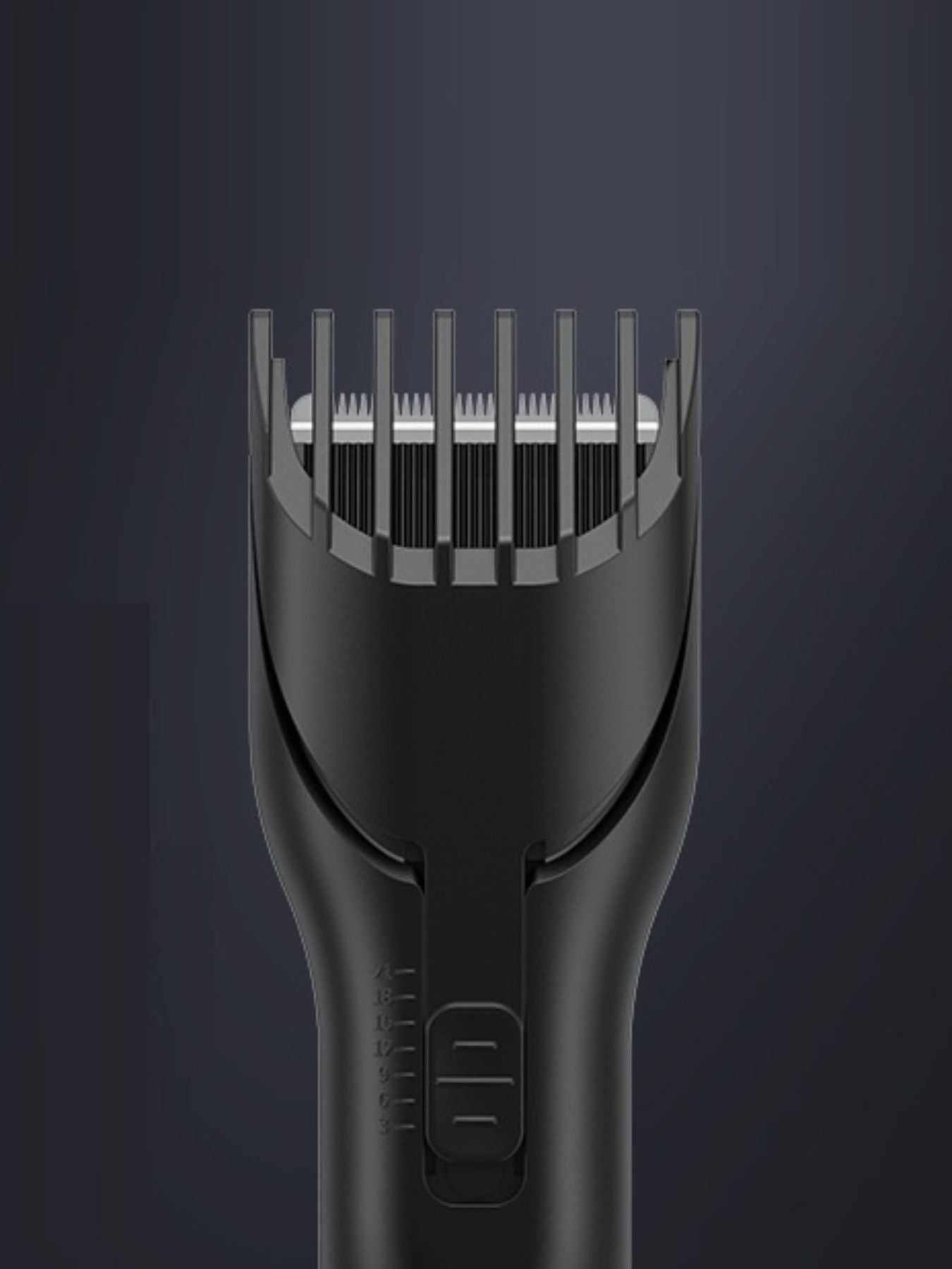 Black cordless hair clipper by Trendsi with a sleek design, perfect for easy at-home or professional hair cutting.
