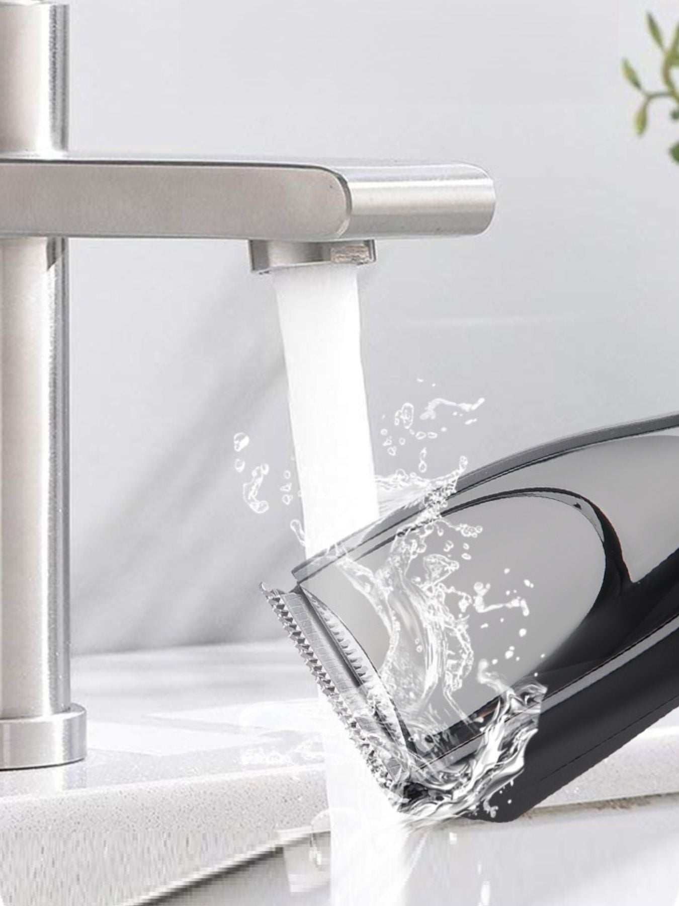 Black Trendsi cordless hair clipper with adjustable blades and ergonomic design for precise hair cutting.