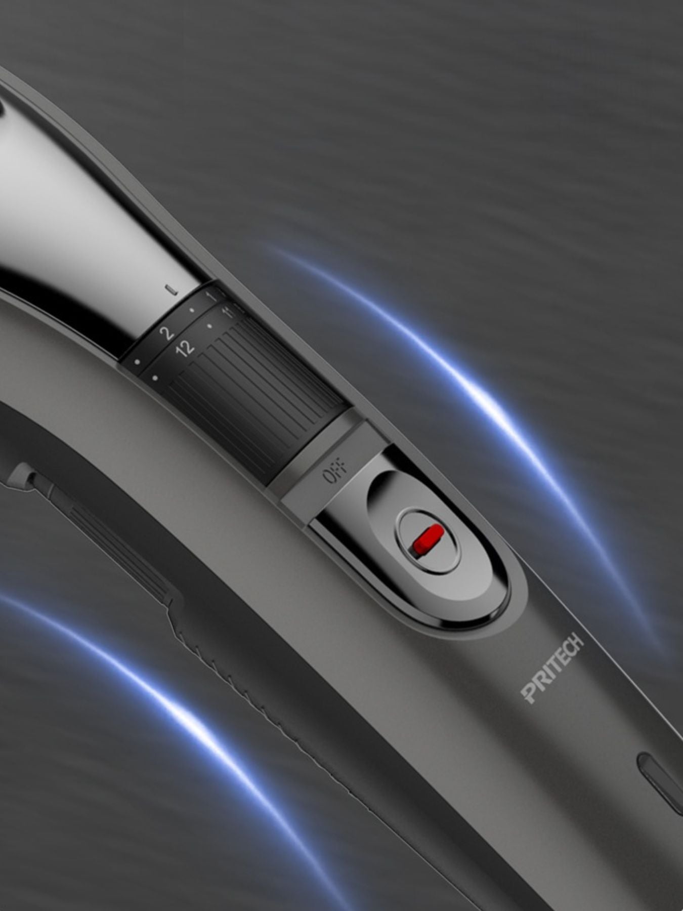Black Trendsi cordless hair clipper with ergonomic design and adjustable blades, suitable for professional or home grooming.