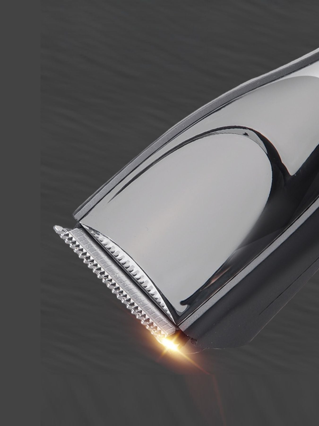 Black cordless hair clipper by Trendsi with a sleek design, perfect for easy, cordless hair trimming at home or salon.