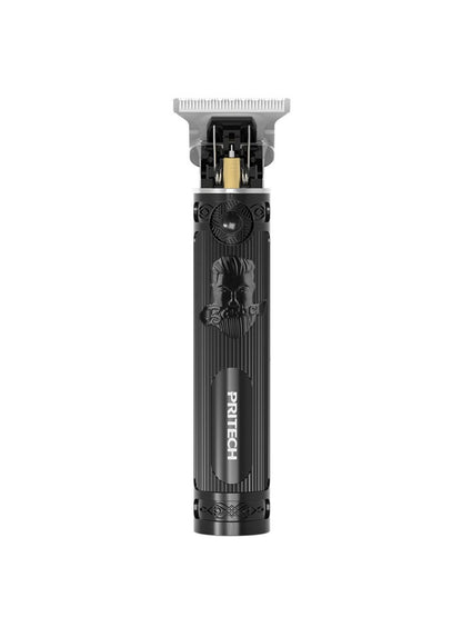 Black cordless hair clipper from Trendsi with ergonomic design, suitable for grooming and hair cutting.