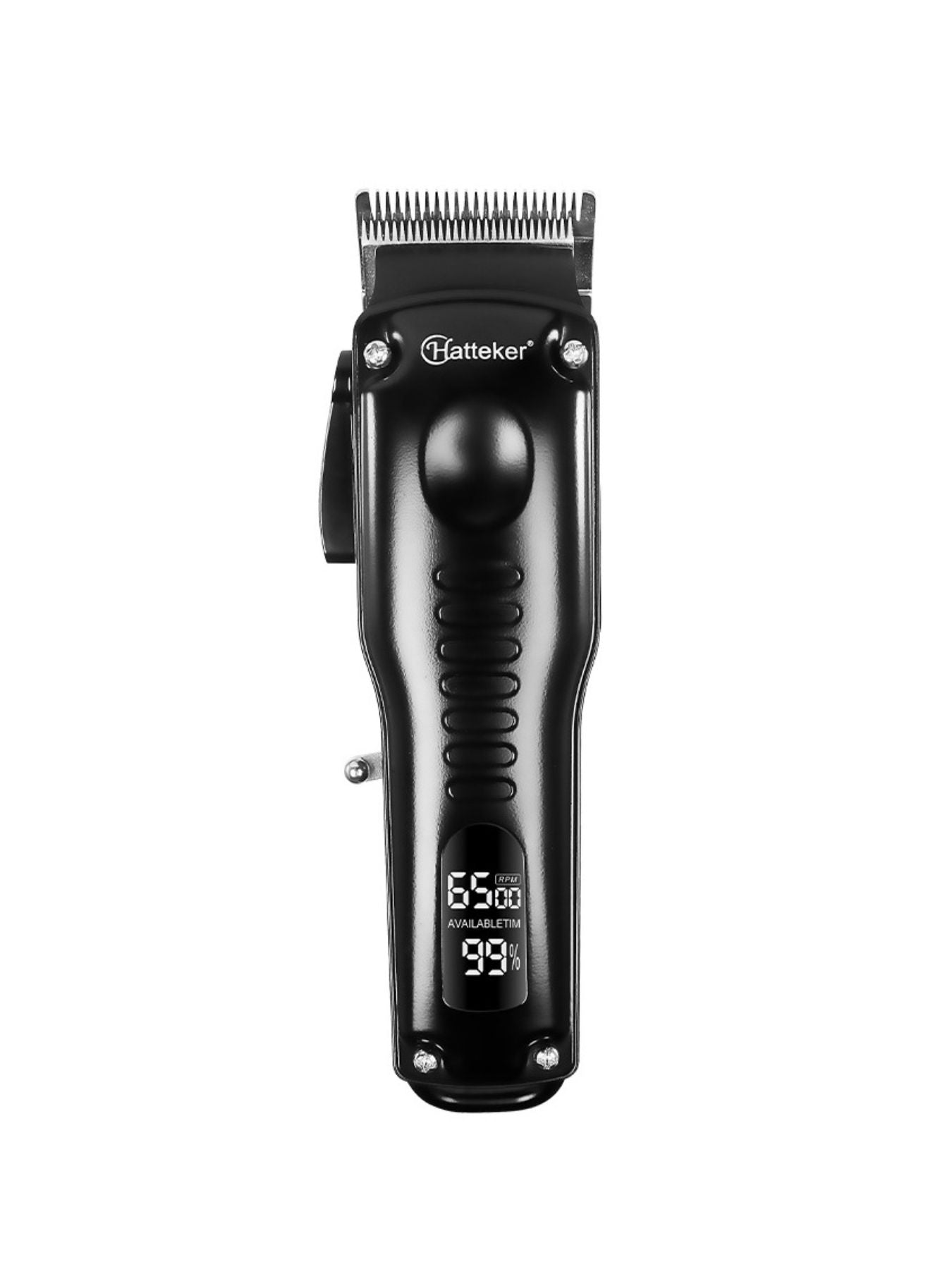 Black cordless hair clipper from Trendsi with a sleek design, perfect for easy, cordless hair trimming.