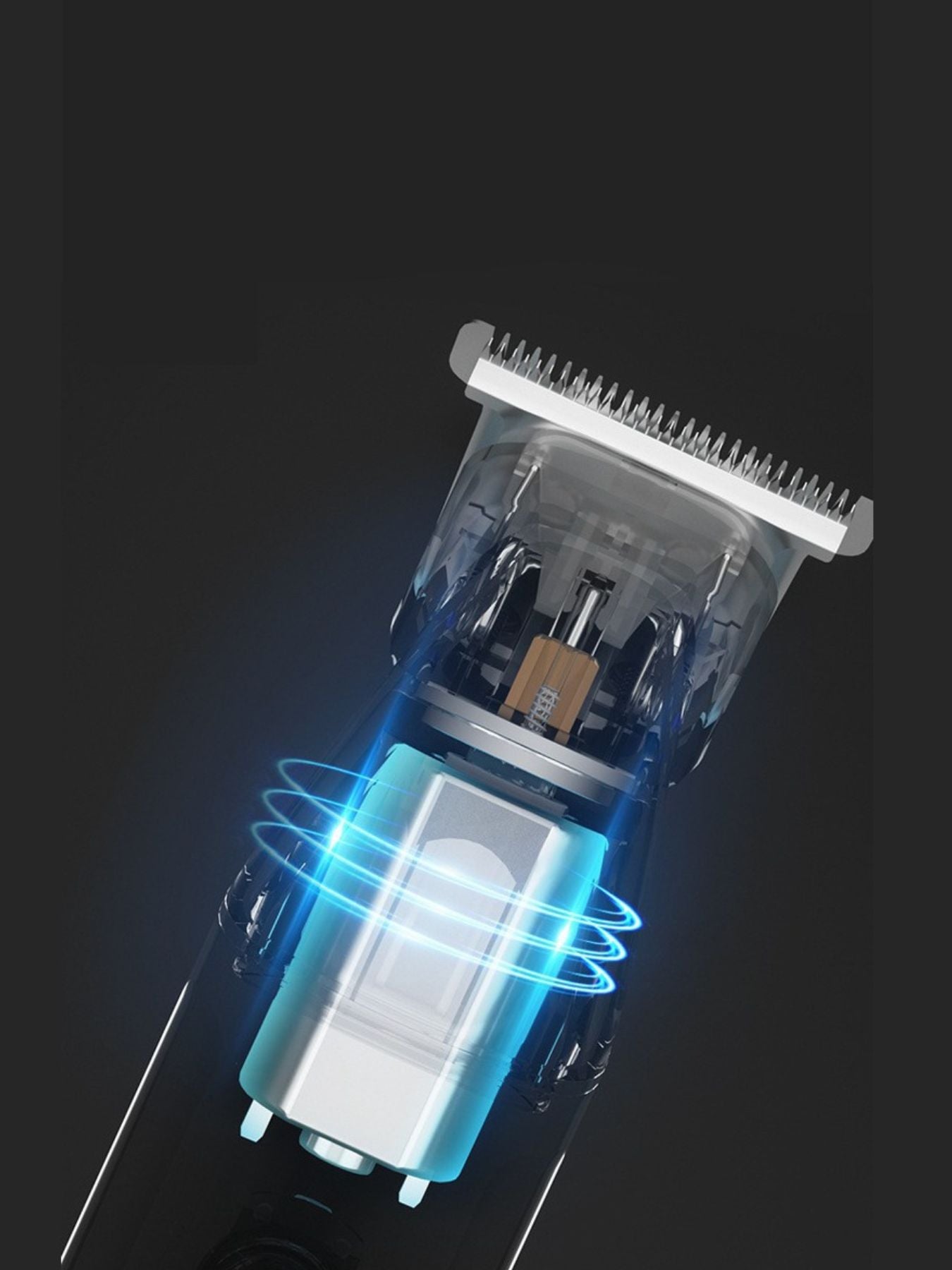 Black Trendsi cordless hair clipper with ergonomic design and adjustable blades, ideal for professional hair cutting.