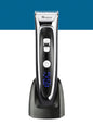 Black cordless hair clipper from Trendsi with ergonomic design and adjustable blades for easy hair cutting.