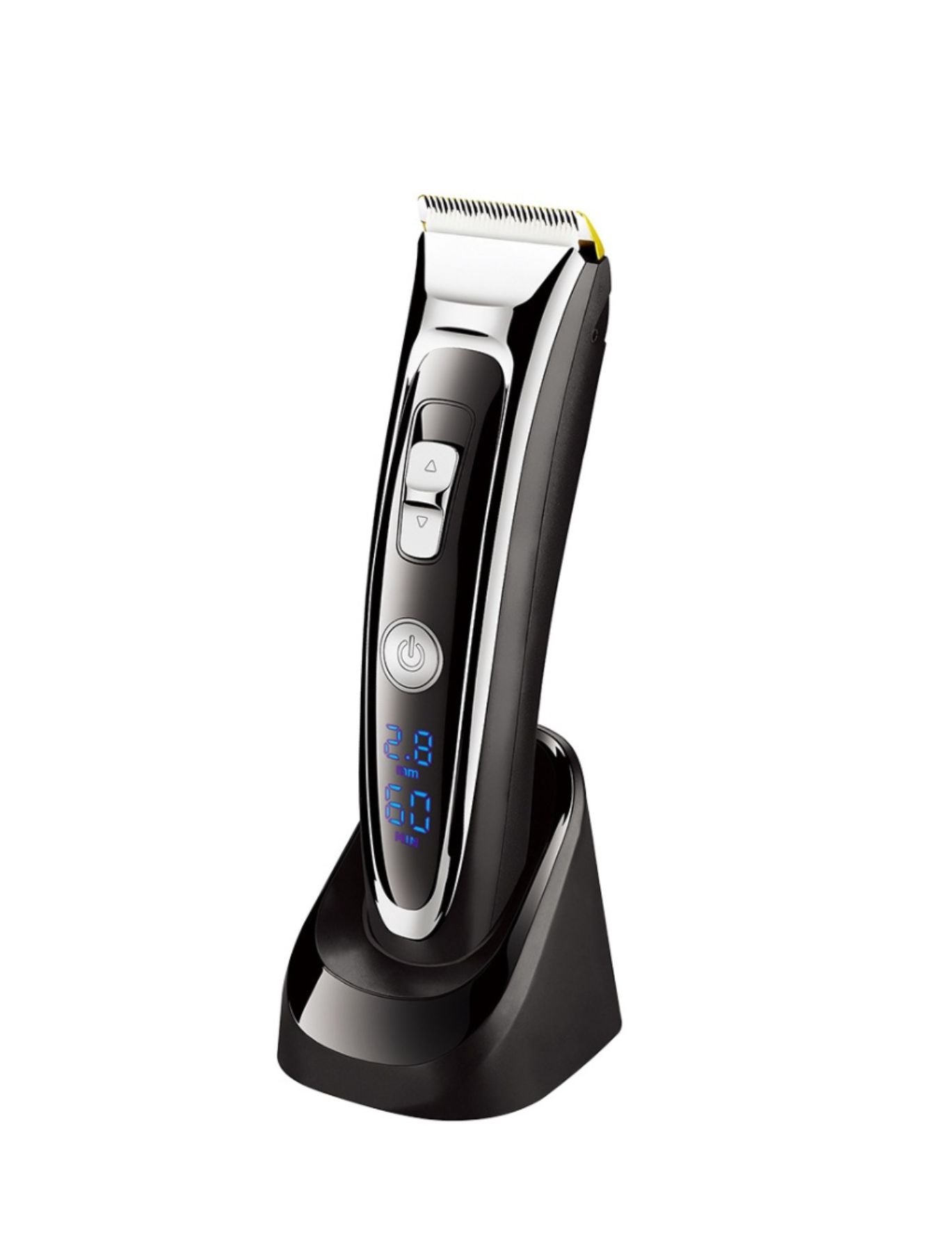 Black cordless hair clipper from Trendsi with ergonomic design, perfect for easy and precise hair cutting.