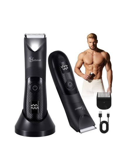 Black Trendsi cordless hair removal epilator with ergonomic design and multiple attachment heads for efficient hair removal.