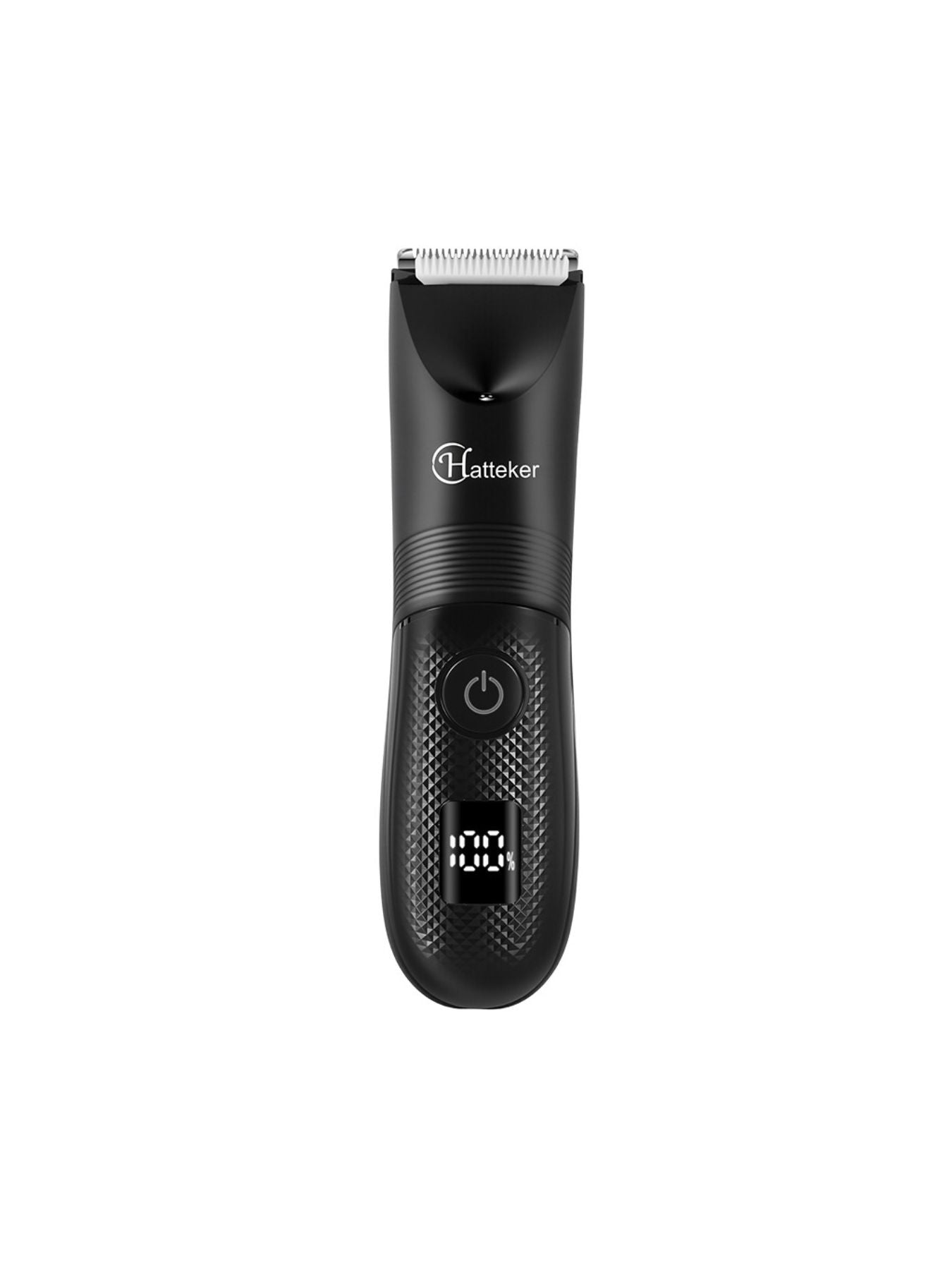 Black cordless hair removal epilator by Trendsi with a sleek design and one-size-fits-all grip for easy use.