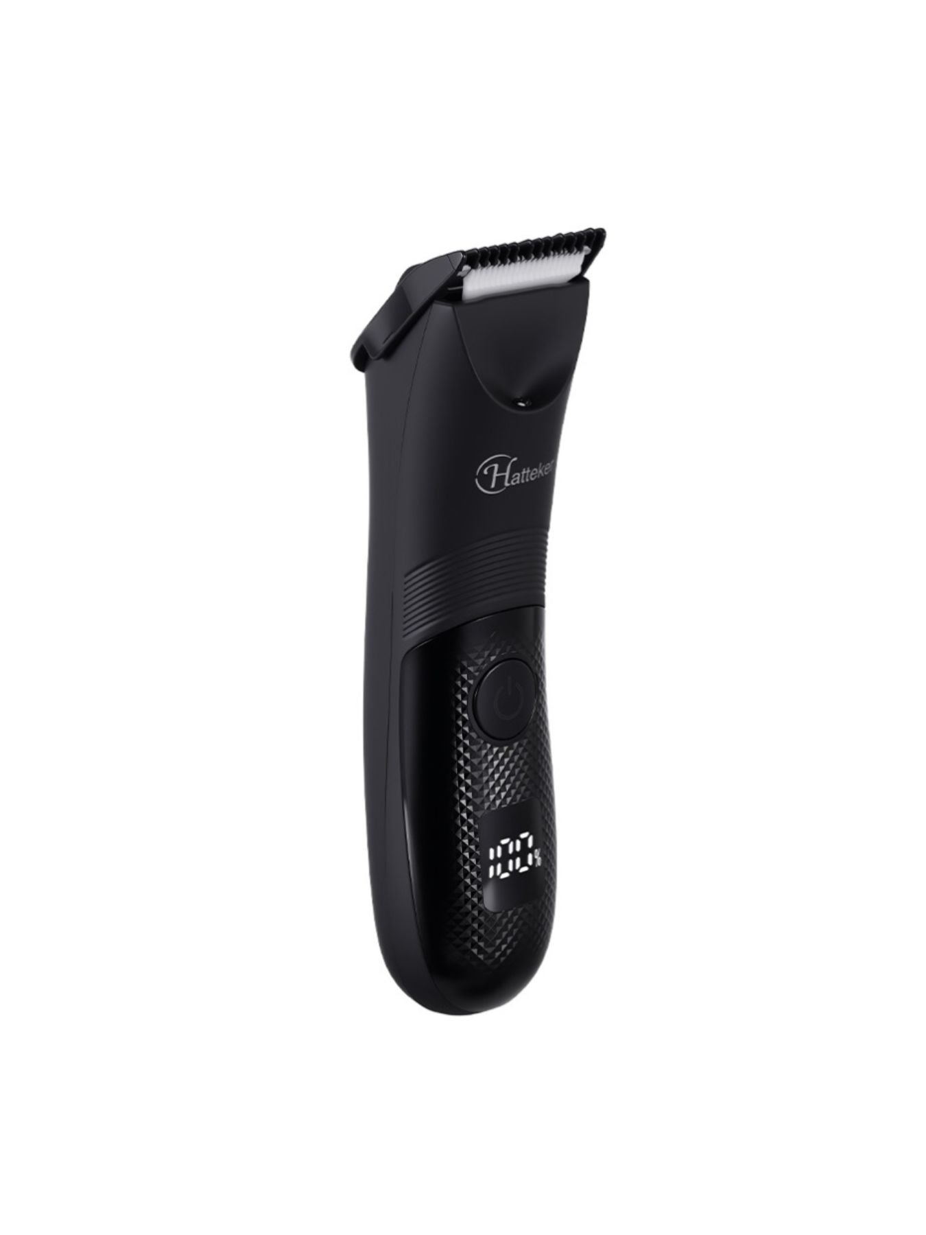 Black Trendsi cordless hair removal epilator with one-size design, showing the device with epilating heads and ergonomic handle.