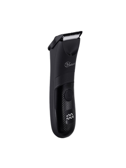 Black Trendsi cordless hair removal epilator with one-size design, showing the device with epilating heads and ergonomic handle.
