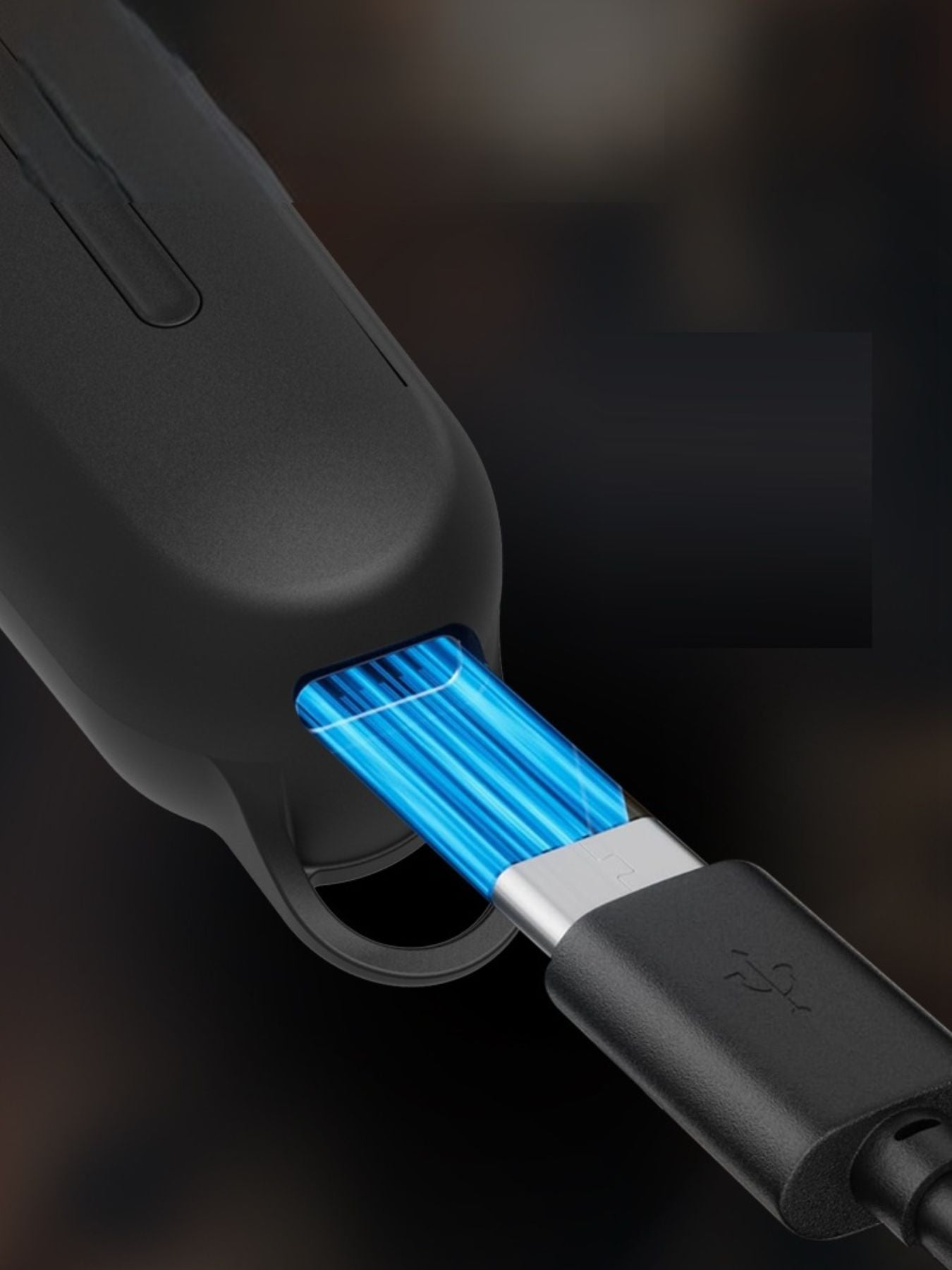Black Trendsi cordless LED hair clipper with adjustable blade and ergonomic design for precise haircutting.
