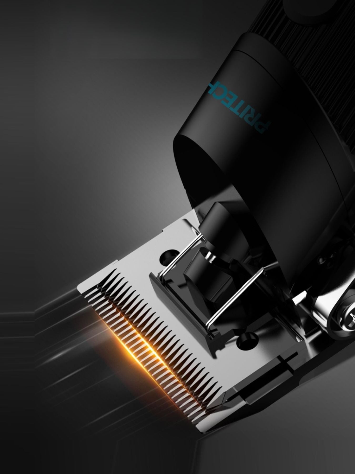 Black cordless rechargeable hair clipper by Trendsi with a sleek design, suitable for easy, versatile haircuts.