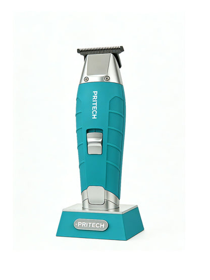 Black cordless rechargeable hair clipper by Trendsi with ergonomic design and adjustable blades for precise grooming.