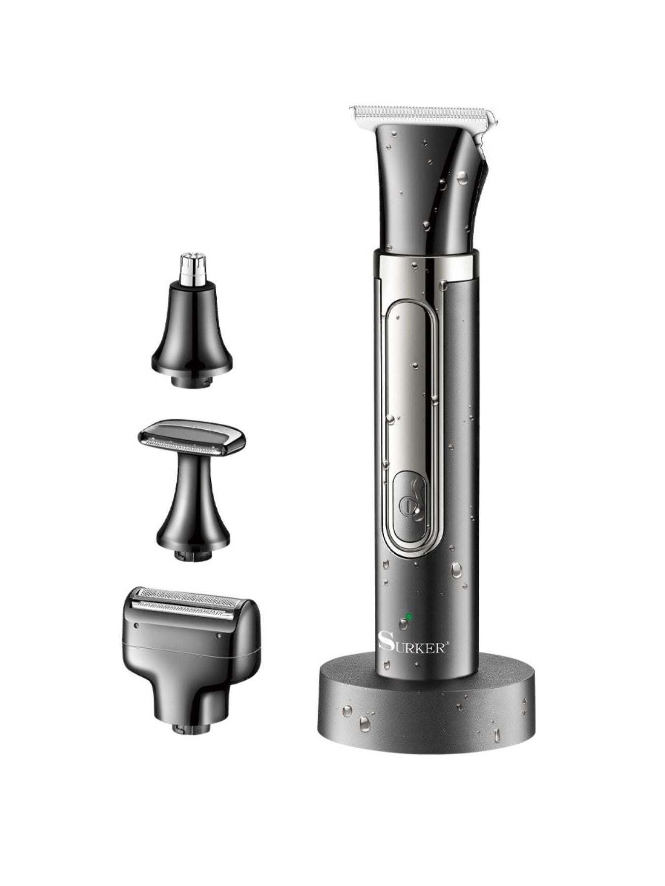 Black Trendsi electric hair removal epilator with multiple attachments and ergonomic design for efficient hair removal.