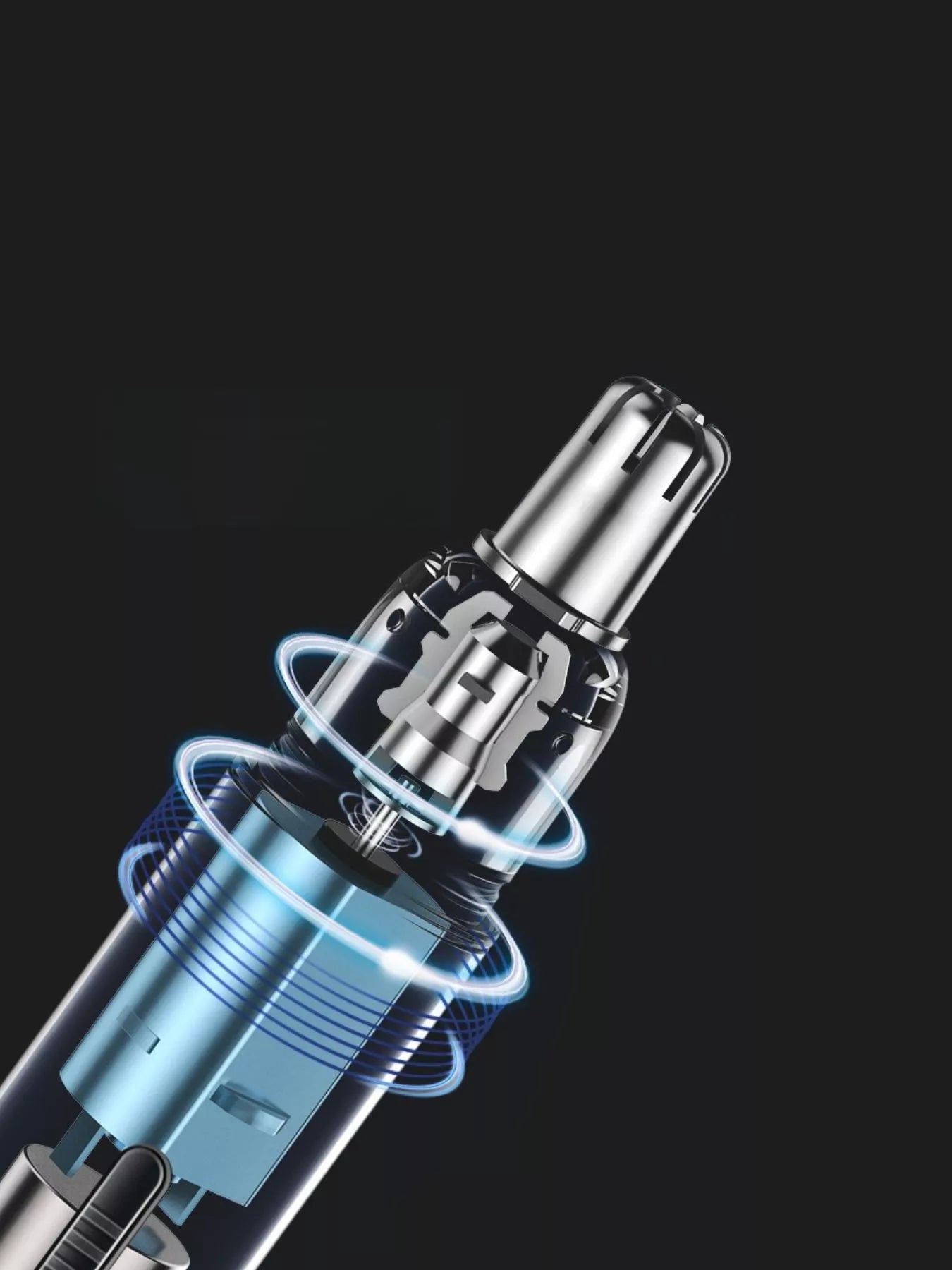 Black Trendsi electric nose hair trimmer with compact design and precision blades for safe and easy grooming.