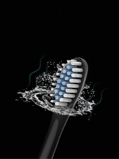 Black electric toothbrush with multiple brushing modes from Trendsi, featuring a sleek design and ergonomic handle.
