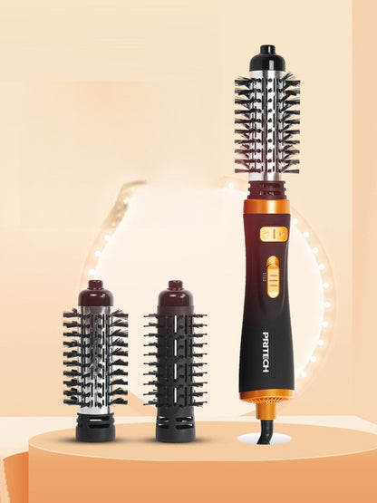 Black Trendsi Fast Heating Hot Air Brush with one-size design, showcasing its sleek appearance and ergonomic handle.