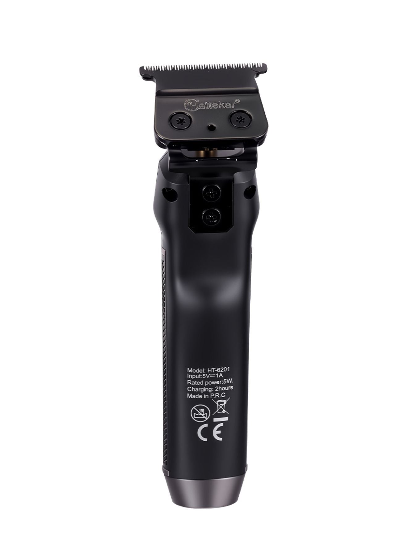 Black cordless hair clipper with LED display from Trendsi, showing adjustable blades and ergonomic design for precise grooming.