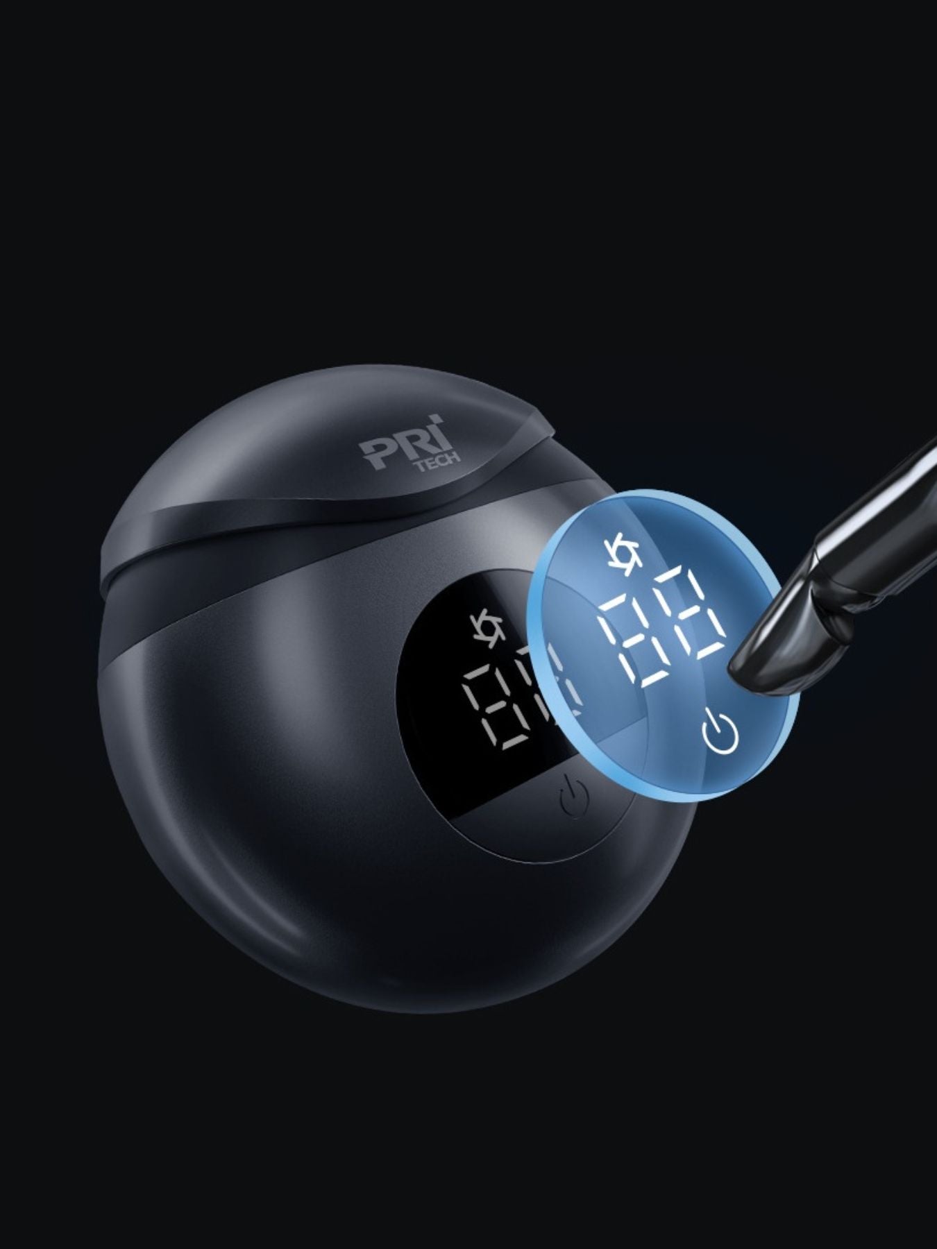 Black Trendsi long-lasting battery electric shaver with a sleek design, ideal for a smooth, close shave.