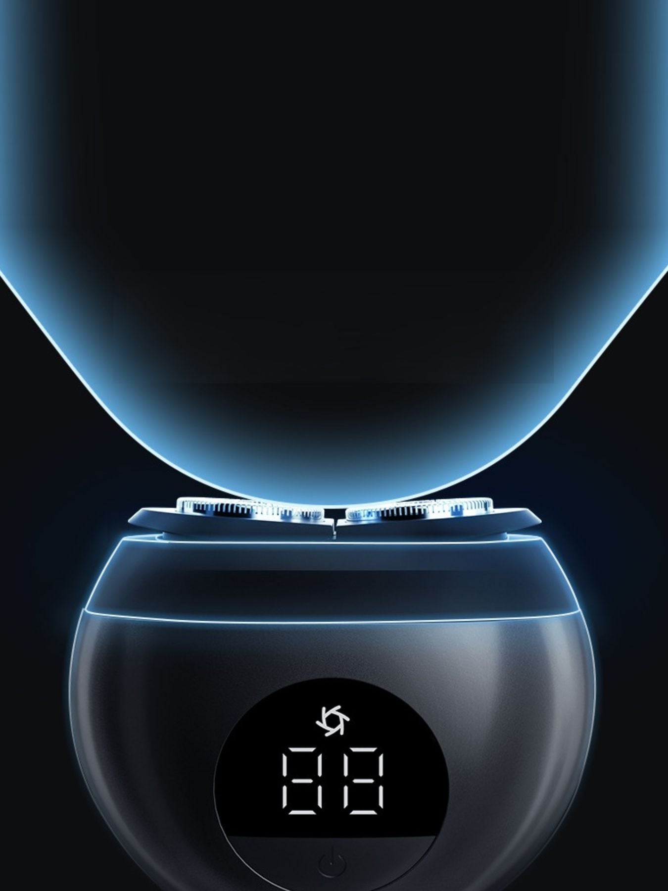Black Trendsi long-lasting battery electric shaver with a sleek design and multiple attachment heads for a close shave.