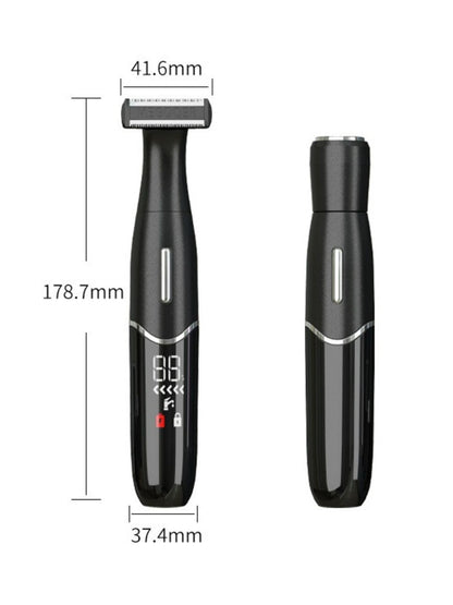 Black Trendsi multifunctional electric hair removal epilator with multiple attachments for smooth, effective hair removal.