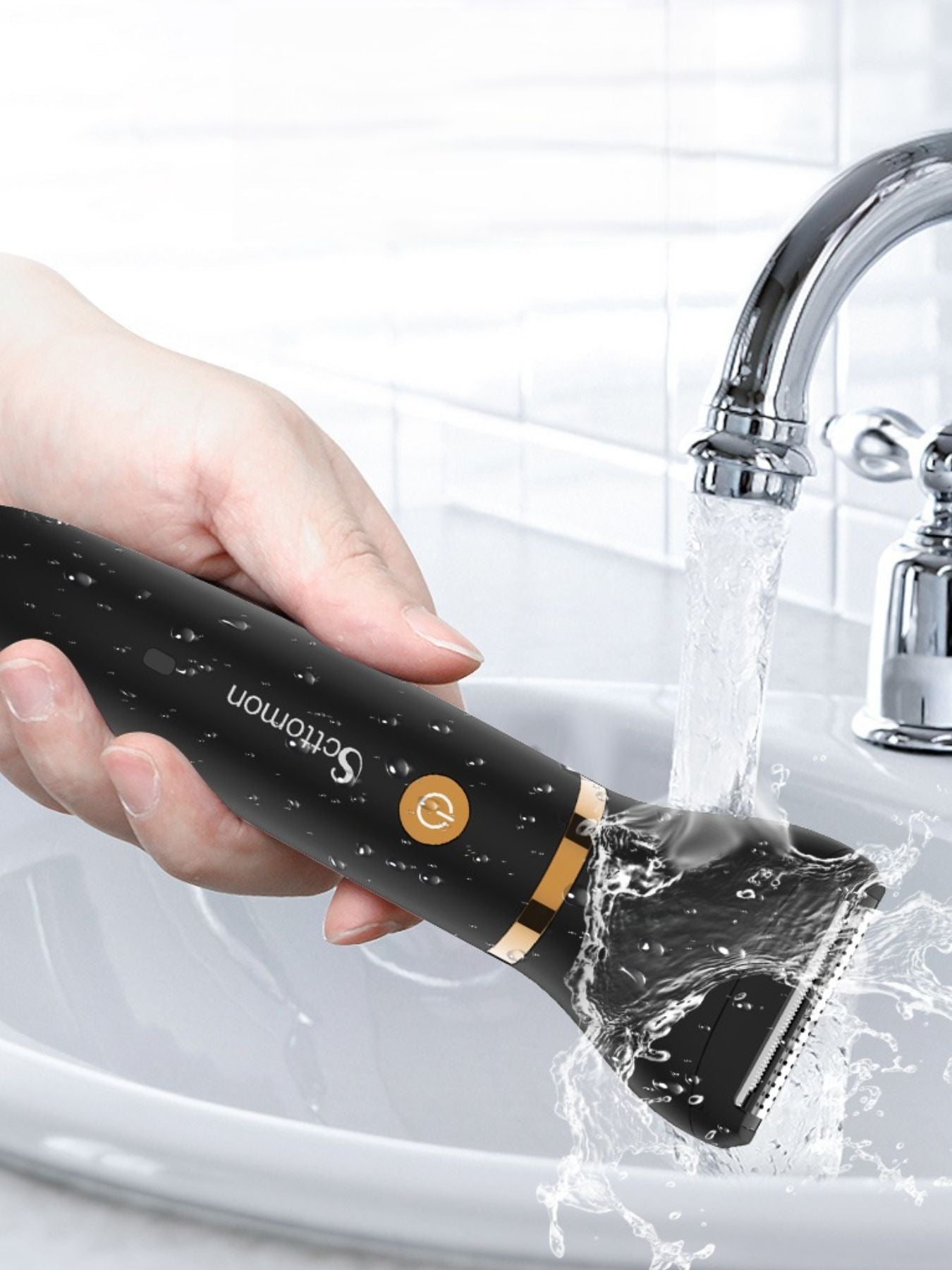 Black Trendsi multifunctional hair removal epilator with multiple attachments and ergonomic design for smooth, hassle-free hair removal.
