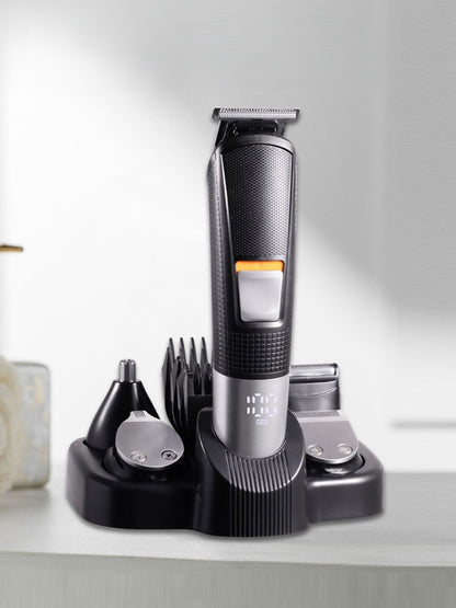 Black Trendsi multifunctional rechargeable hair removal epilator with multiple attachments for smooth, effective hair removal.