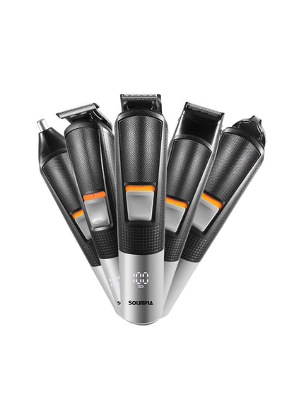 Black Trendsi multifunctional rechargeable hair removal epilator with versatile attachments and ergonomic design for smooth skin.