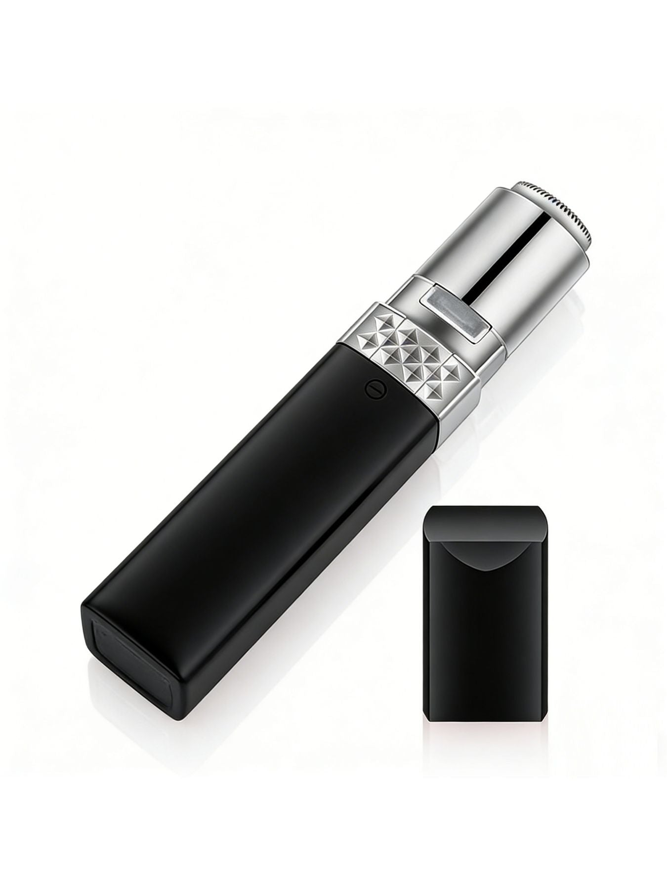 Black Trendsi painless facial hair removal epilator with a compact design, suitable for gentle, effective facial hair removal.