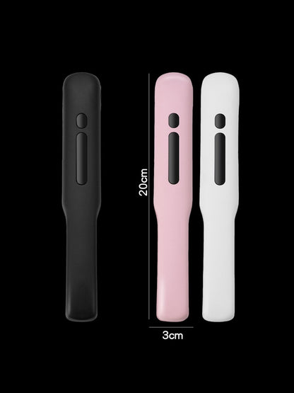Black portable cordless hair straightener by Trendsi, compact and lightweight for easy styling on the go.