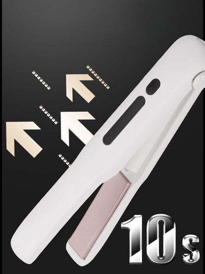 Black portable cordless hair straightener by Trendsi with compact design, ideal for travel and on-the-go styling.