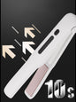 Black portable cordless hair straightener by Trendsi with compact design, ideal for travel and on-the-go styling.
