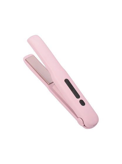 Trendsi portable cordless black hair straightener with compact design for easy styling on the go.