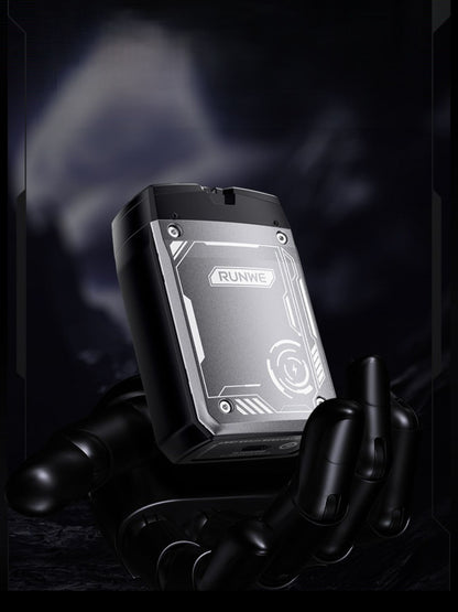 Black portable electric shaver by Trendsi with a compact design and adjustable head for precise grooming.