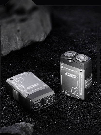 Black Trendsi portable electric shaver with a compact design, perfect for travel and quick grooming.