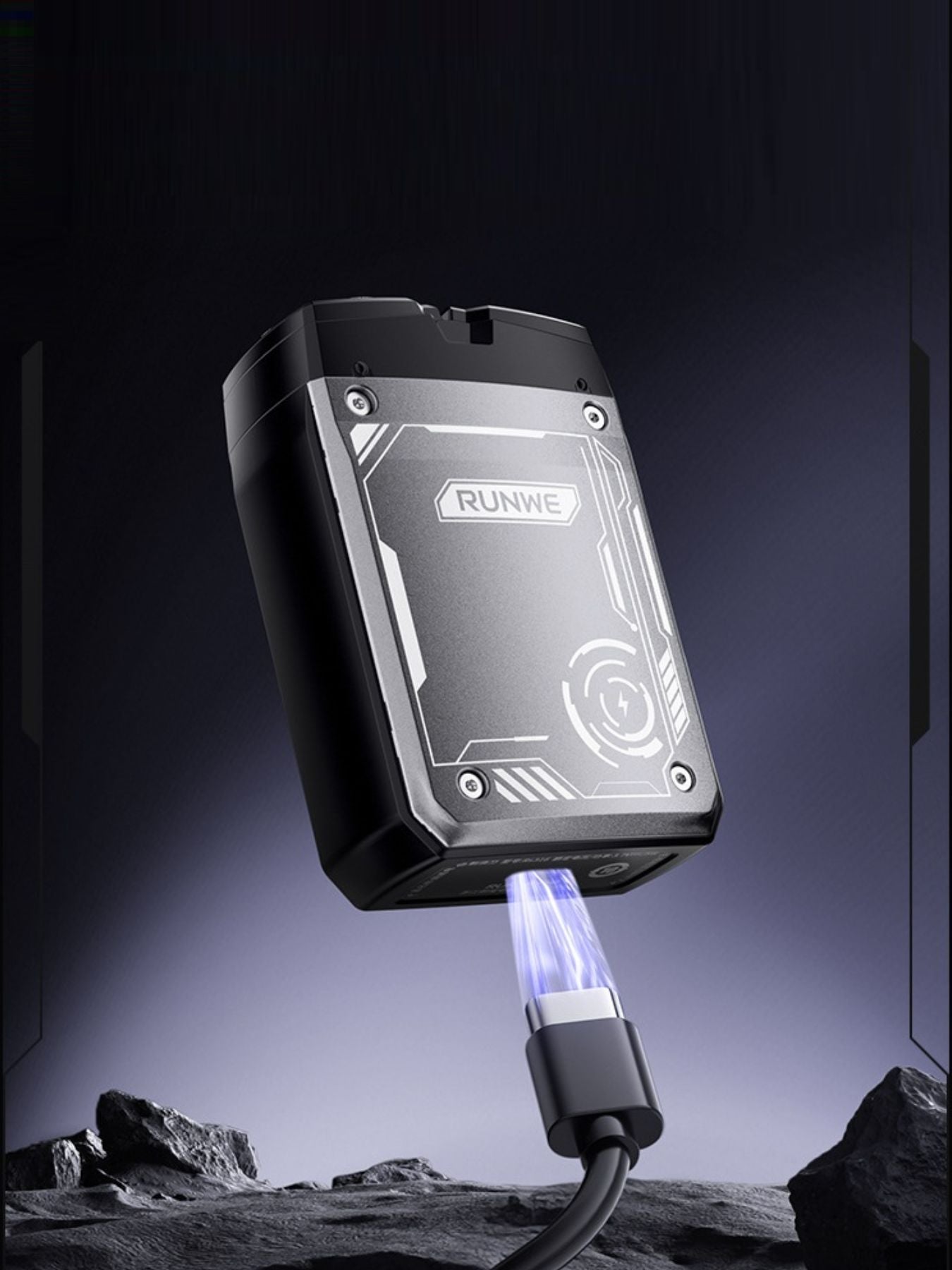 Black portable electric shaver by Trendsi with a compact design and ergonomic handle for easy grooming on the go.