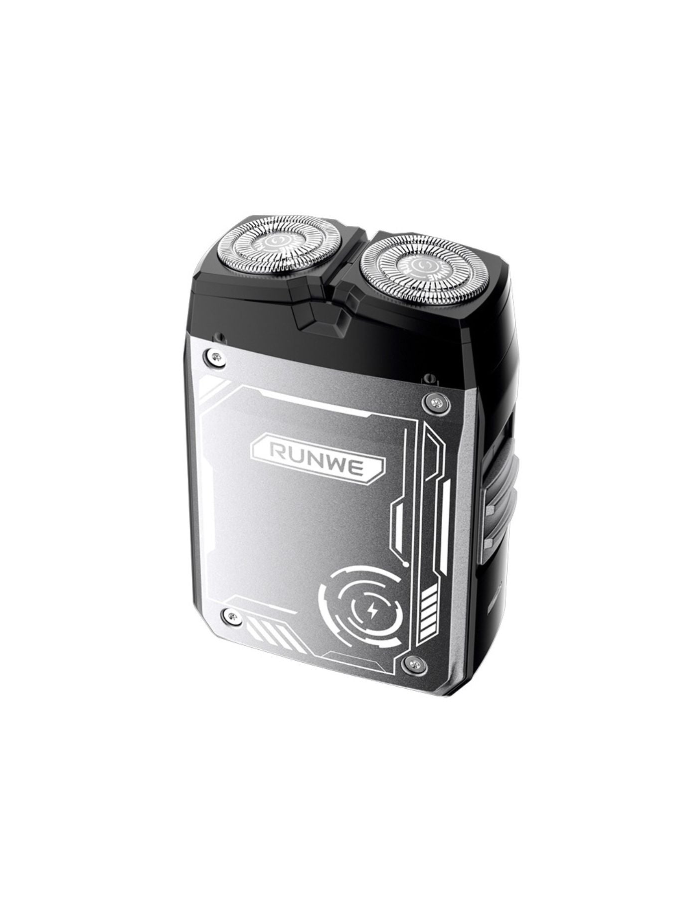 Black portable electric shaver by Trendsi with compact design and rechargeable battery, suitable for travel grooming.