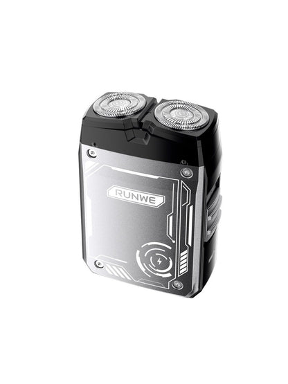 Black portable electric shaver by Trendsi with compact design and rechargeable battery, suitable for travel grooming.