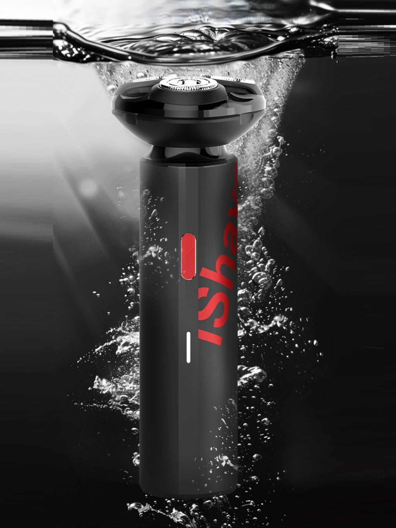 Black portable electric shaver by Trendsi, compact design with a sleek handle and shaving head for on-the-go grooming.