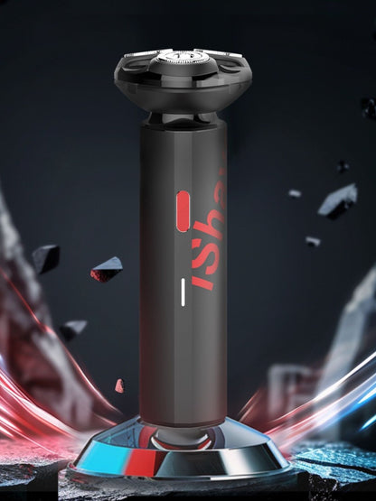 Black portable electric shaver by Trendsi with a sleek compact design for easy grooming on the go.