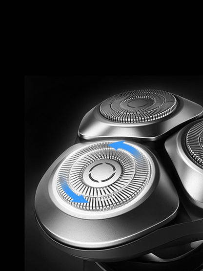 Black portable electric shaver by Trendsi with a compact design, ideal for on-the-go grooming and easy handling.
