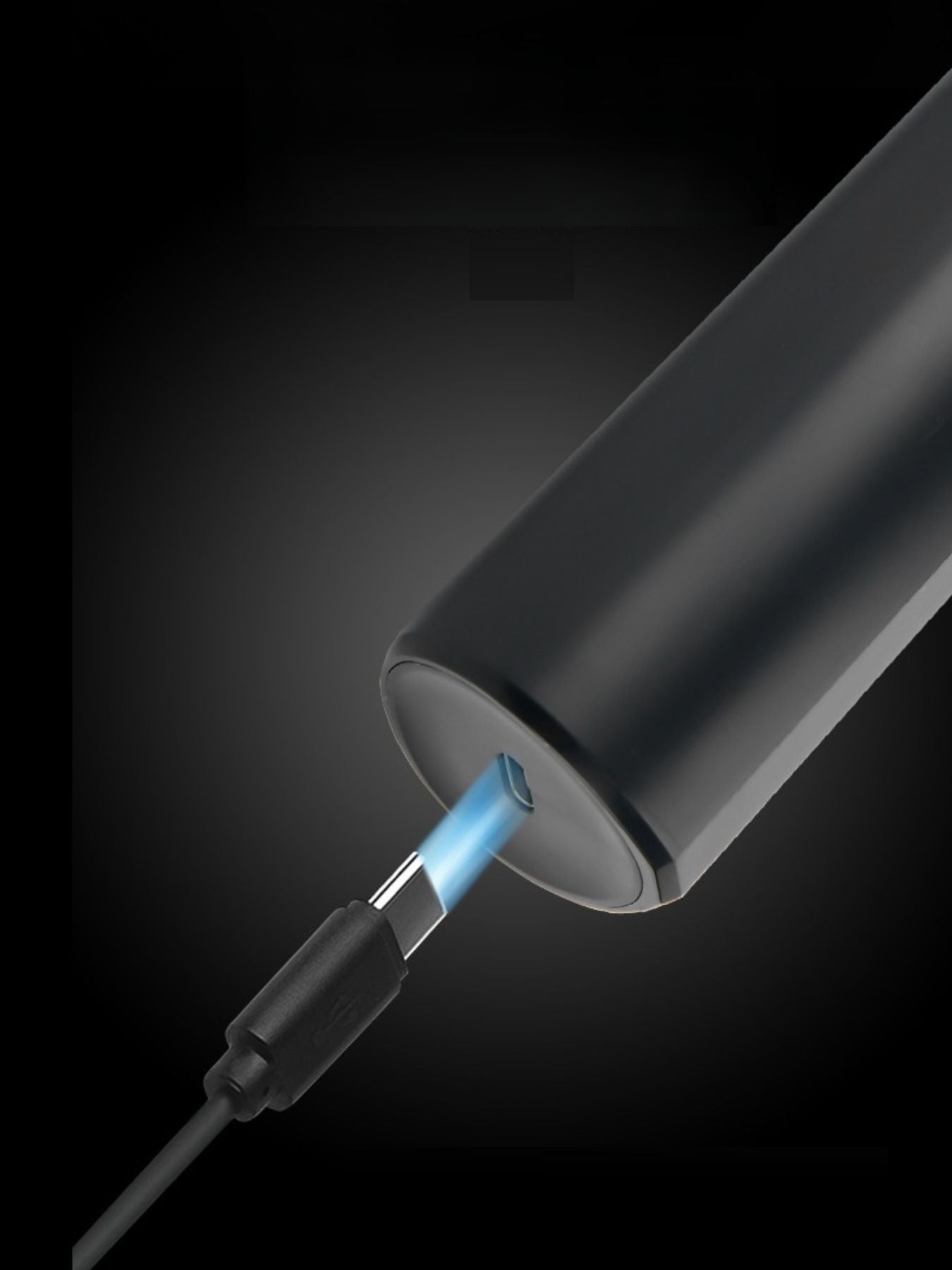 Black portable electric shaver by Trendsi, compact design with a sleek handle and shaving head for easy grooming.
