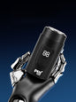 Trendsi portable electric shaver with LED display, black compact design, perfect for grooming on the go.