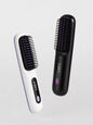 Black portable fast-heating straightening comb from Trendsi, designed for quick, easy hair styling on the go.