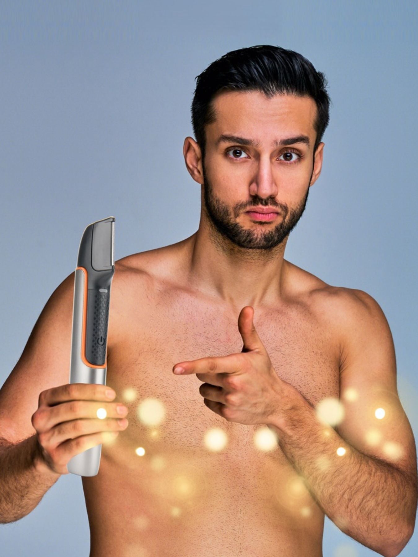 Black portable hair removal epilator by Trendsi with compact design and easy grip for efficient hair removal.