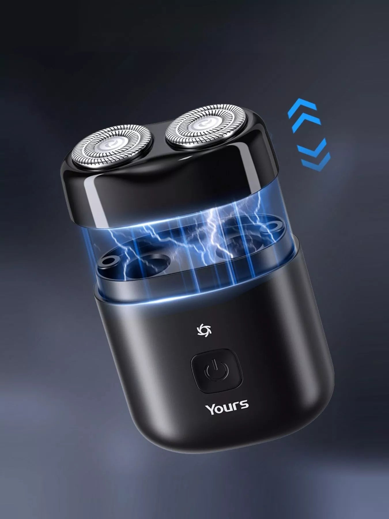 Black portable mini electric shaver from Trendsi, compact design ideal for on-the-go grooming.