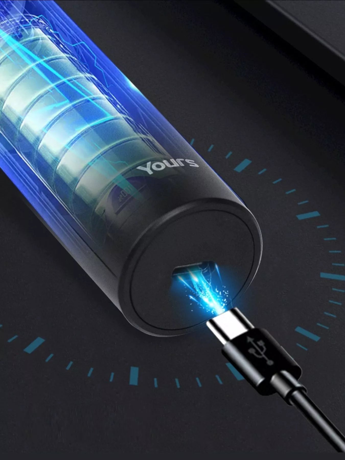 Black portable rotary shaver from Trendsi with a compact design, ideal for on-the-go grooming and quick facial hair removal.