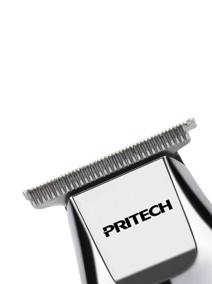 Black rechargeable cordless hair clipper by Trendsi with adjustable blades, compact design, and ergonomic handle for easy hair trimming.